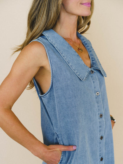 Just the Thing Dress - Denim