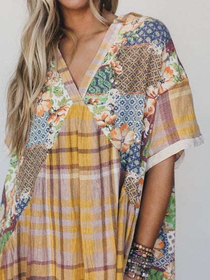 Golden Gaze Dress - Mustard