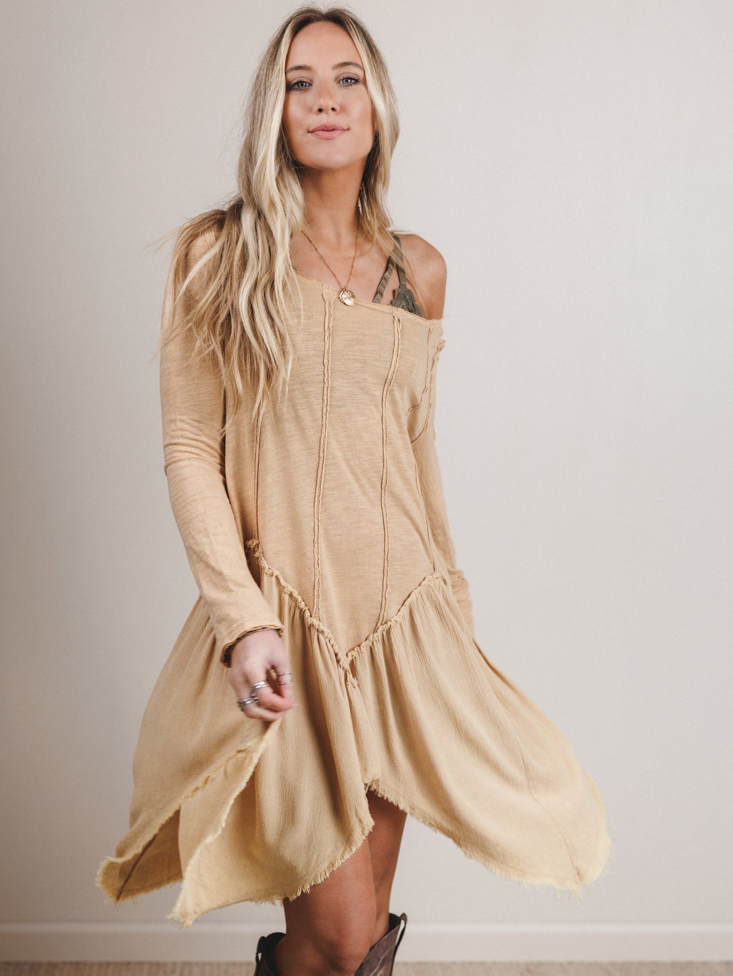 Full of Hope Dress - Biscuit