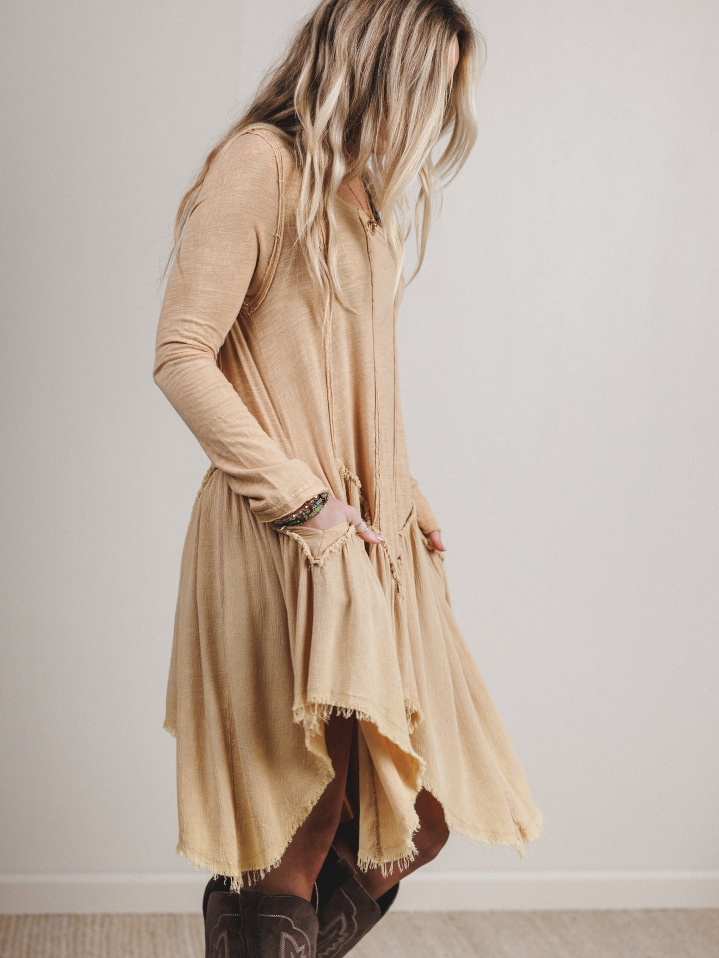 Full of Hope Dress - Biscuit