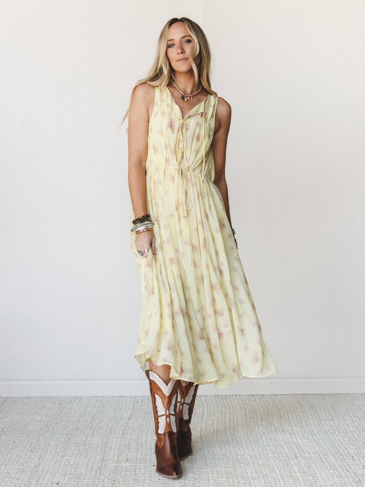 Spring Light Dress
 - Lemon Multi
