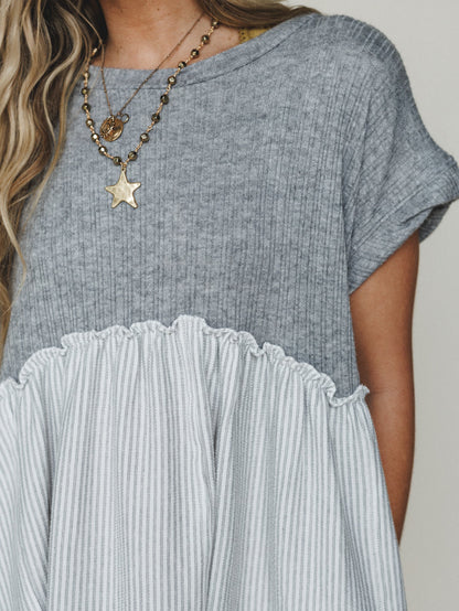 The Nest No Fuss Babydoll Dress - Gray