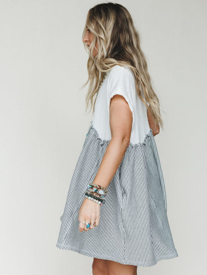 The Nest No Fuss Babydoll Dress - Off White