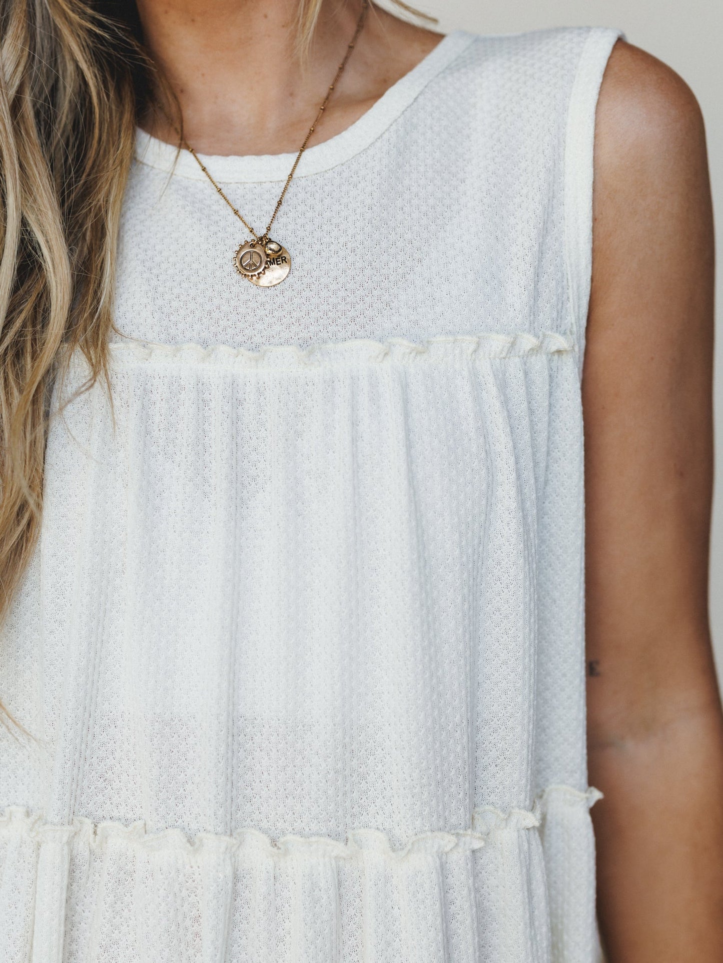 The Nest Dreamy Tiers Dress - Cream