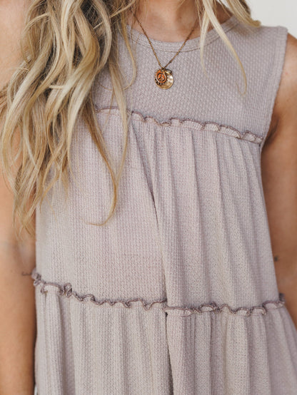 The Nest Dreamy Tiers Dress - Taupe
