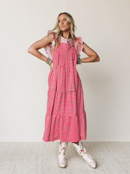The Nest Under The Palms Dress - Red