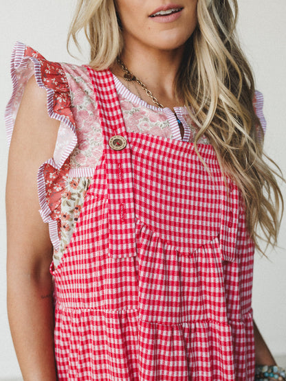 The Nest Under The Palms Dress - Red
