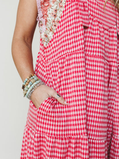 The Nest Under The Palms Dress - Red