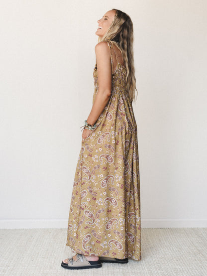 The Nest Bohemian Grace Maxi Dress - Mustard