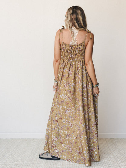 The Nest Bohemian Grace Maxi Dress - Mustard