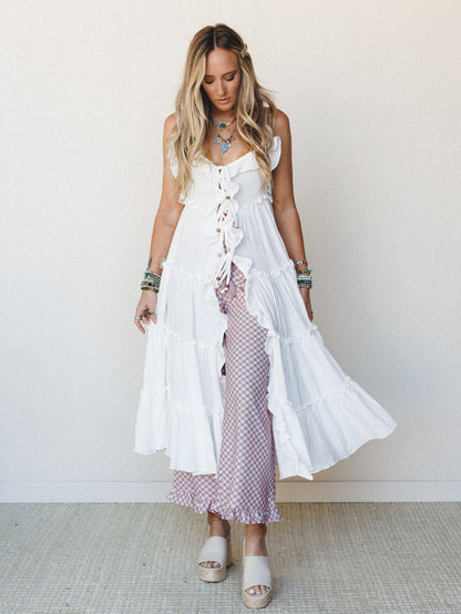 Truffles and Ruffles Dress - Ivory