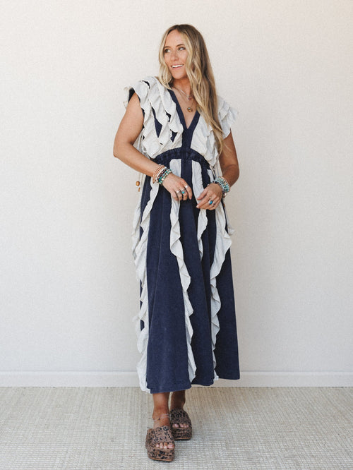 Honey Maple Dress - Washed Blue