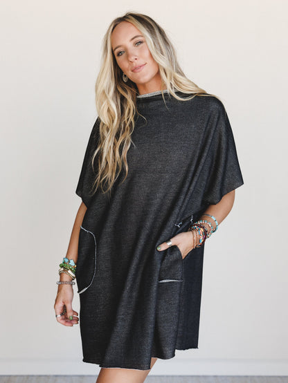 The Nest Laid Back Luxe Dress - Jet Black
