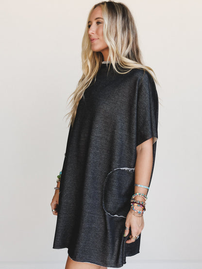 The Nest Laid Back Luxe Dress - Jet Black