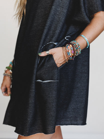 The Nest Laid Back Luxe Dress - Jet Black