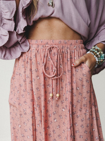 The Nest Emberlyn Maxi Skirt - Clay
