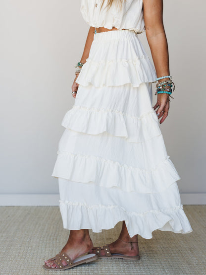Dawn of Sun Skirt - Ivory