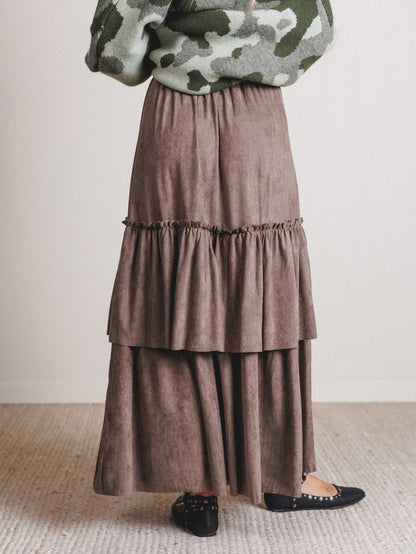 All Dressed Up Maxi Skirt - Stone