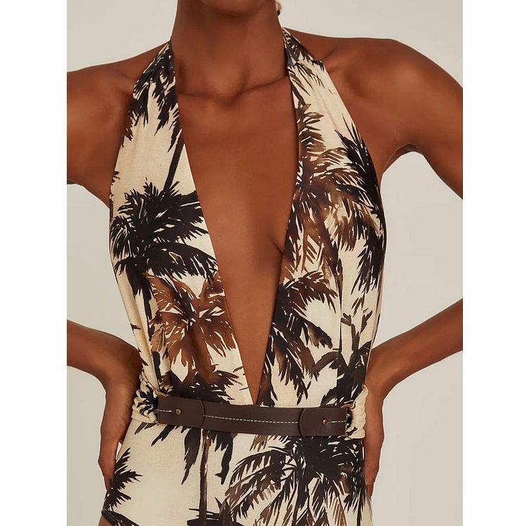 Halter One-Piece Swimsuit