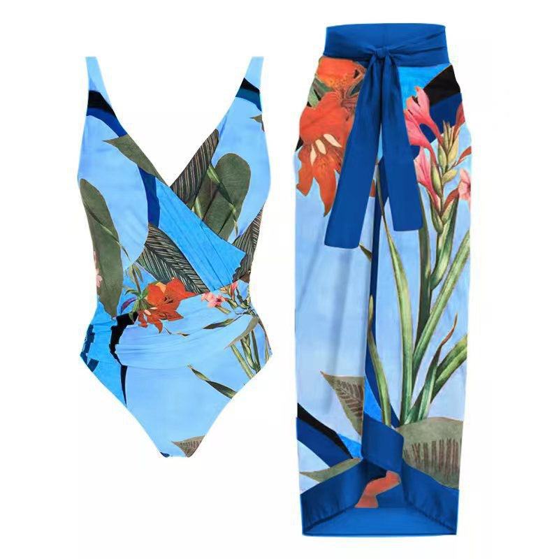 Criss-Cross One-Piece Swimsuit