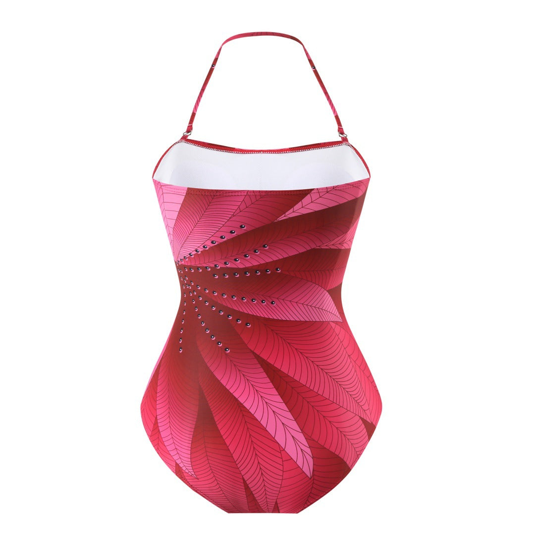 Digital Print Modest One-Piece Swimsuit