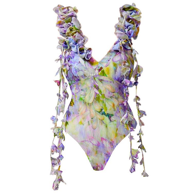 Floral One-Piece Swimsuit