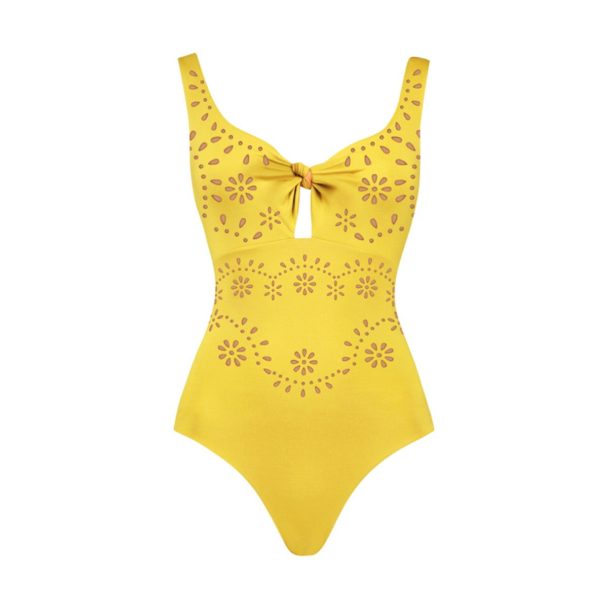 Bright Yellow One-Piece Swimsuit