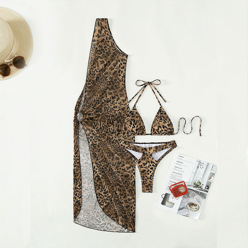Leopard Print Bikini Set
