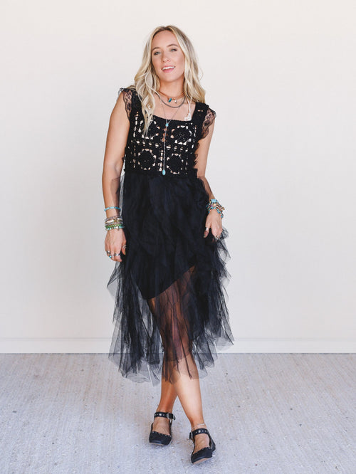 Desert Disco Dress - Black