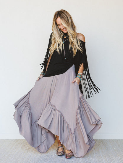 The Nest Forever Beauty Maxi Skirt - Mushroom