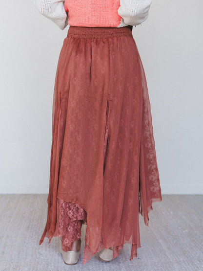 Pixi Disco Maxi Skirt - Chocolate