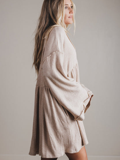 The Nest Carefree Mini Dress - Stone