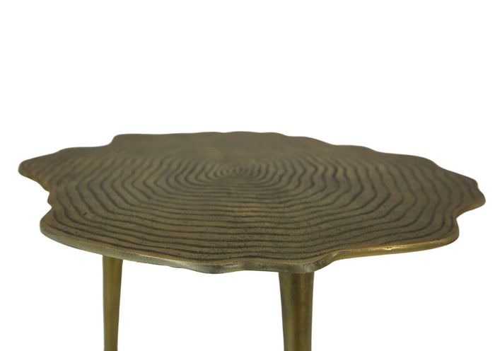TABLE ACCENT ANTIQUE GOLD - Additional View 1