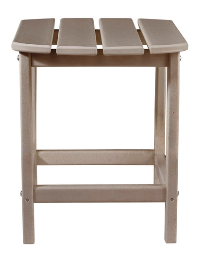 Ashley Sundown Treasure Outdoor Patio End Table Driftwood