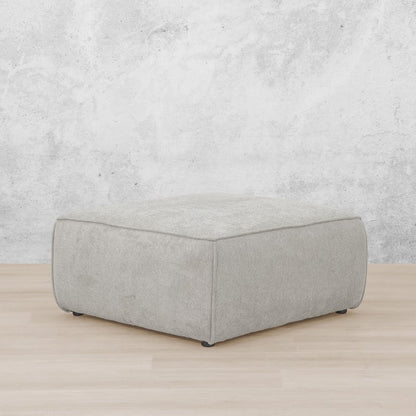 Fabric Couches, Sop Austin Fabric Ottoman - Bordeaux Grey | Leather Gallery