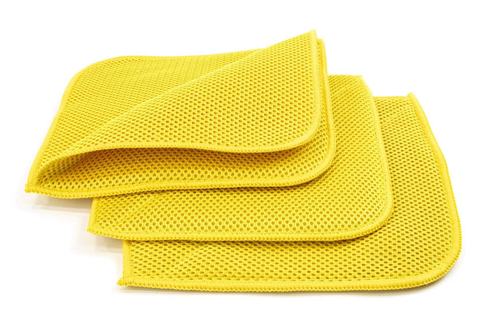 Autofiber Bug/Decon Flip Microfiber Mesh Towels - 3 pack
