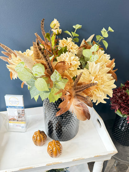 Blue Dot Embossed Containers with Gold Painted Rim