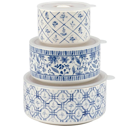 Blue Florals Servers