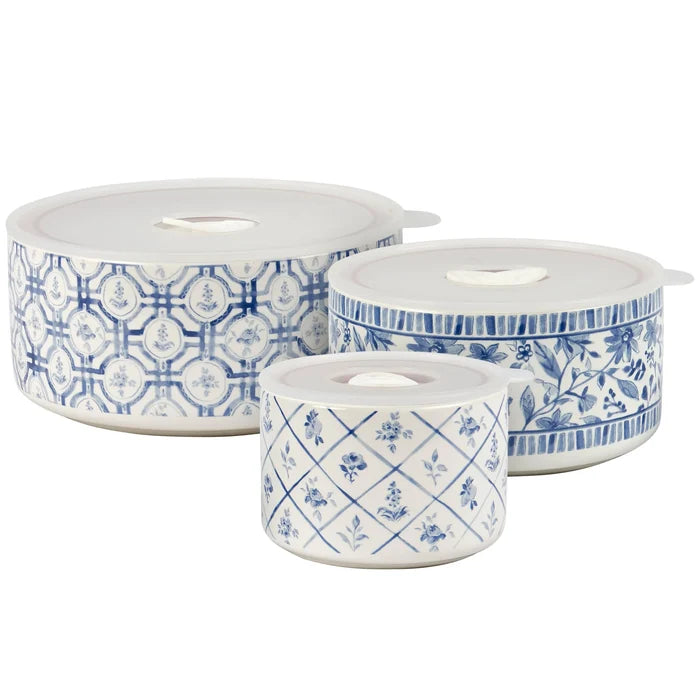 Blue Florals Servers