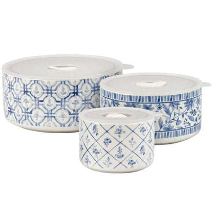 Blue Florals Servers
