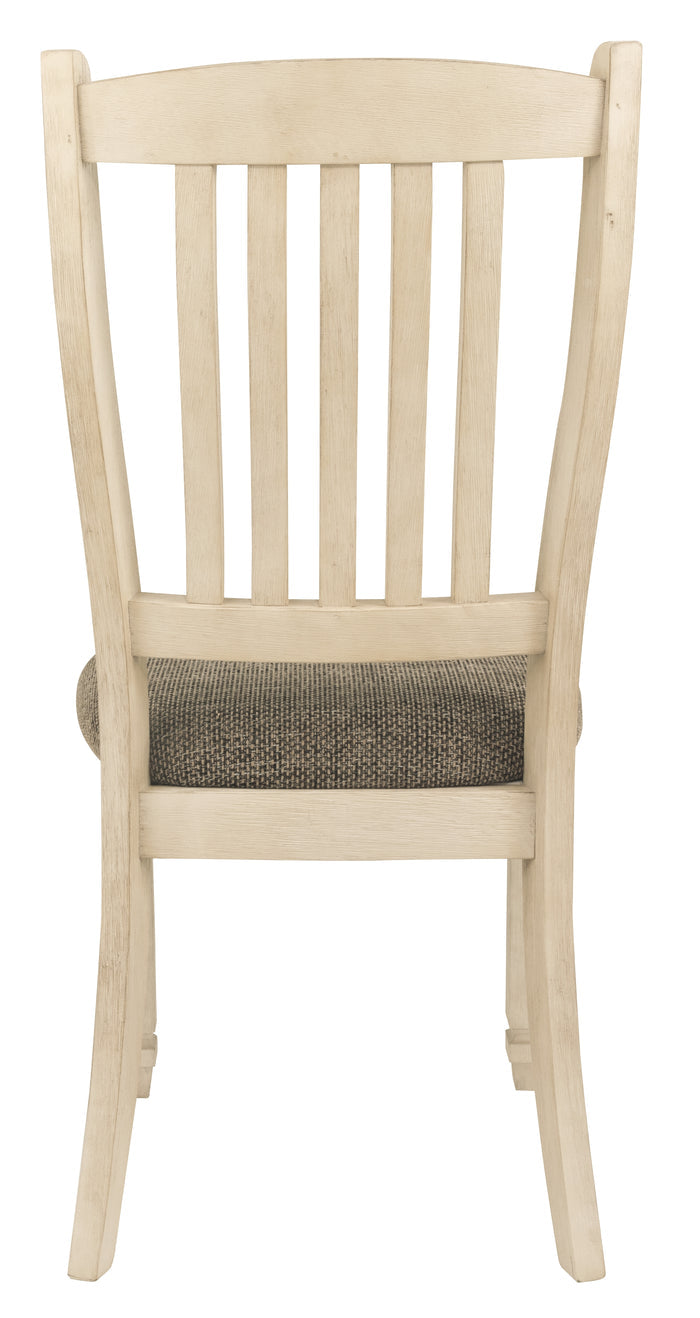 Ashley Furniture - Bolanburg Upholstered Side Chair - Beige Fabric|Wood - Chairs - Additional View 4