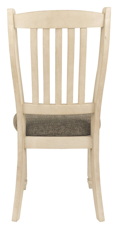 Ashley Furniture - Bolanburg Upholstered Side Chair - Beige Fabric|Wood - Chairs - Additional View 4