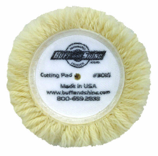 Buff & Shine 3" White Wool Grip Pad