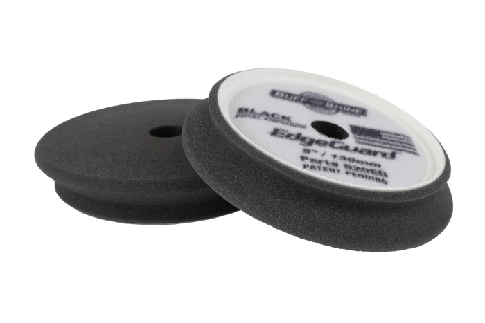Buff & Shine EdgeGuard Foam Pad, Black, Finishing, 5" - 2pk