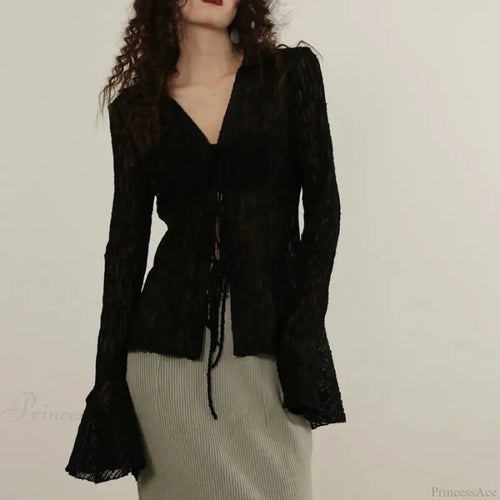 Clear Lace Transparent Shirt