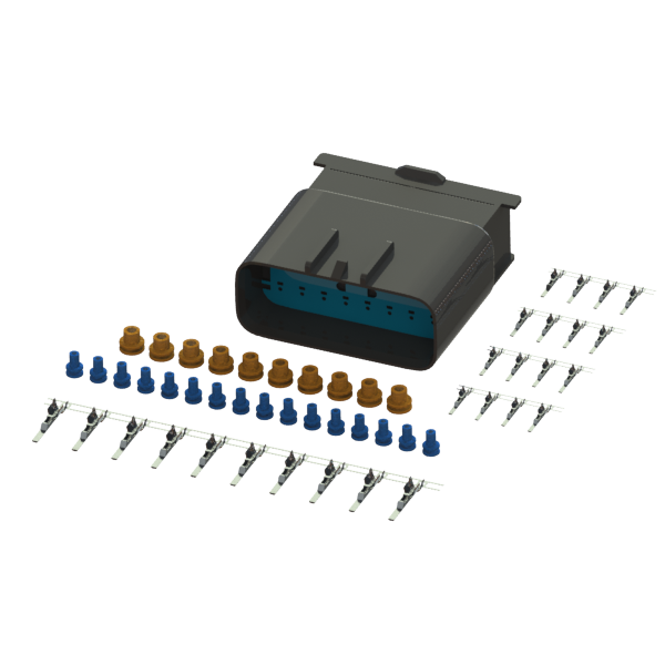 Connector Male DELPHI GT150 14 Pin Kit - 801215 -  Genuine WATERAX Parts