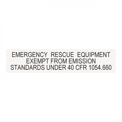 DECAL-37 Mark-3 EPA Exemption - 700961 -  Genuine WATERAX Parts