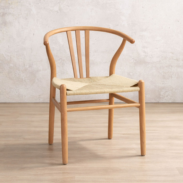 Elara Dining Chair - Leather Gallery - Natural