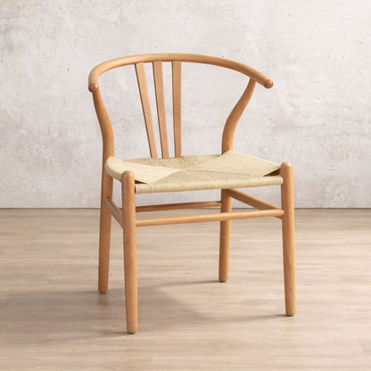 Elara Dining Chair - Leather Gallery - Natural
