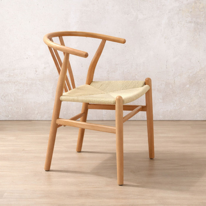 Elara Dining Chair - Leather Gallery - Natural